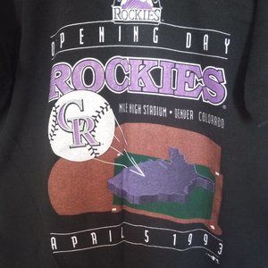Vintage Colorado Rockies Opening Game Day T-shirt